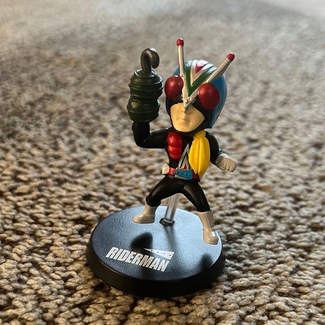 【レア】バンダイ　ライダーマン フィギュア スタンド付き　仮面ライダー