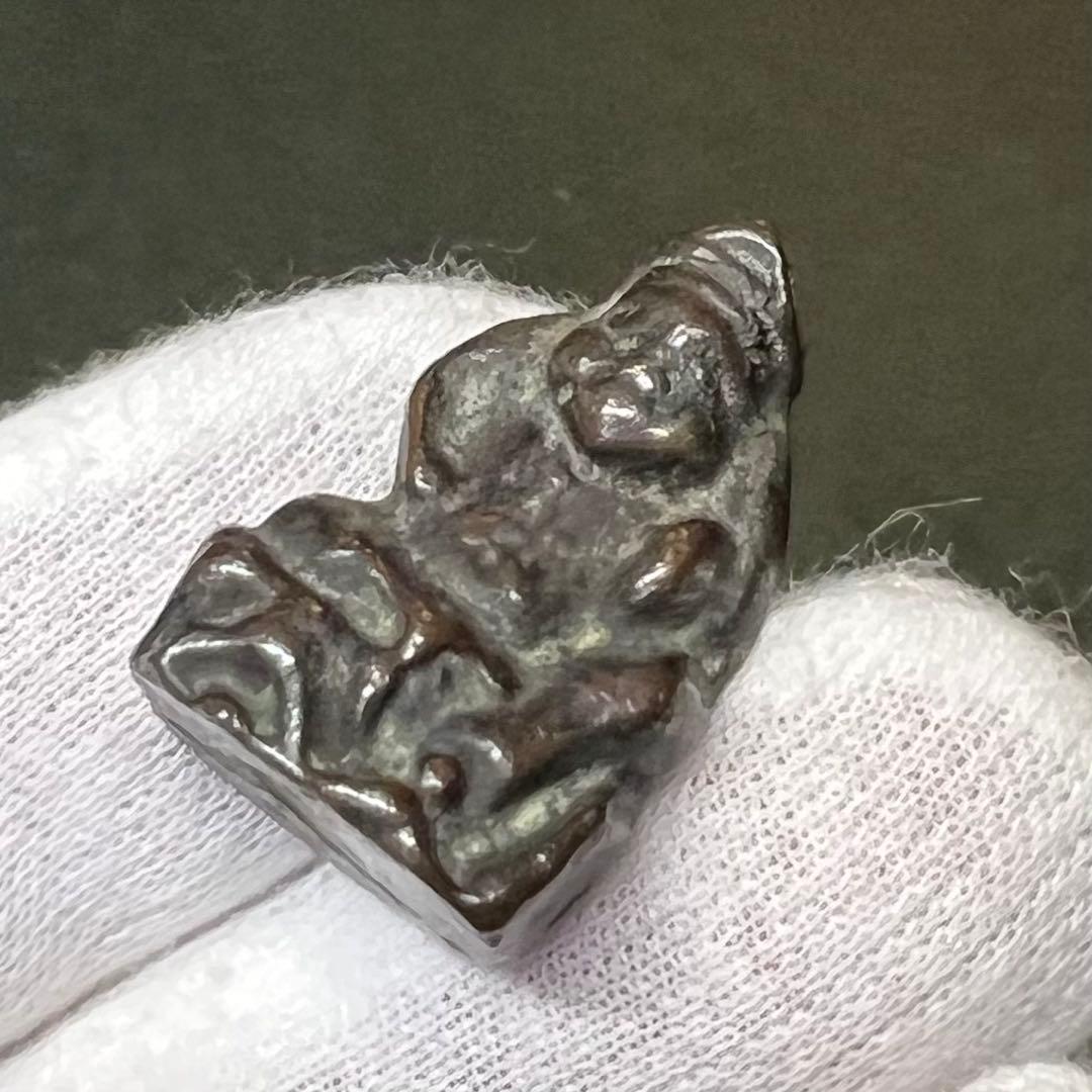 ◎古道具 庵々◎江戸時代 古銅製 恵比寿像 2.8cm 懐中仏◎豆仏 兜仏 仏像