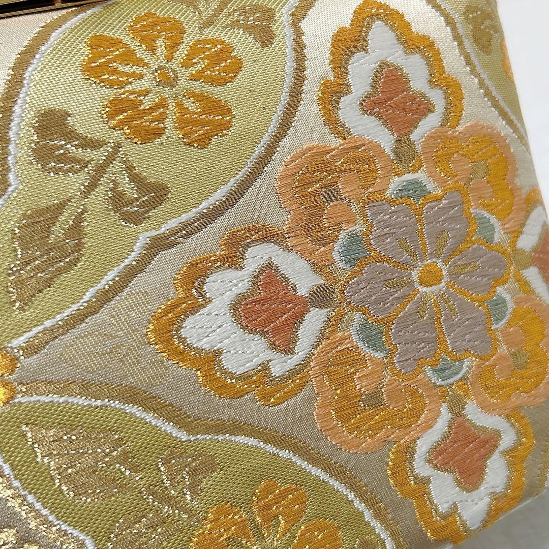 神田胡蝶　和装バッグ　草履　セット　L寸　フォーマル　振袖　成人式　正絹帯地