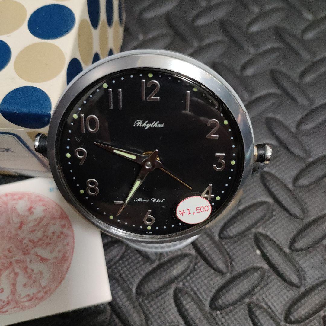 当時物　ゼンマイ　手巻き　Rhythm アラームクロック 昭和レトロ