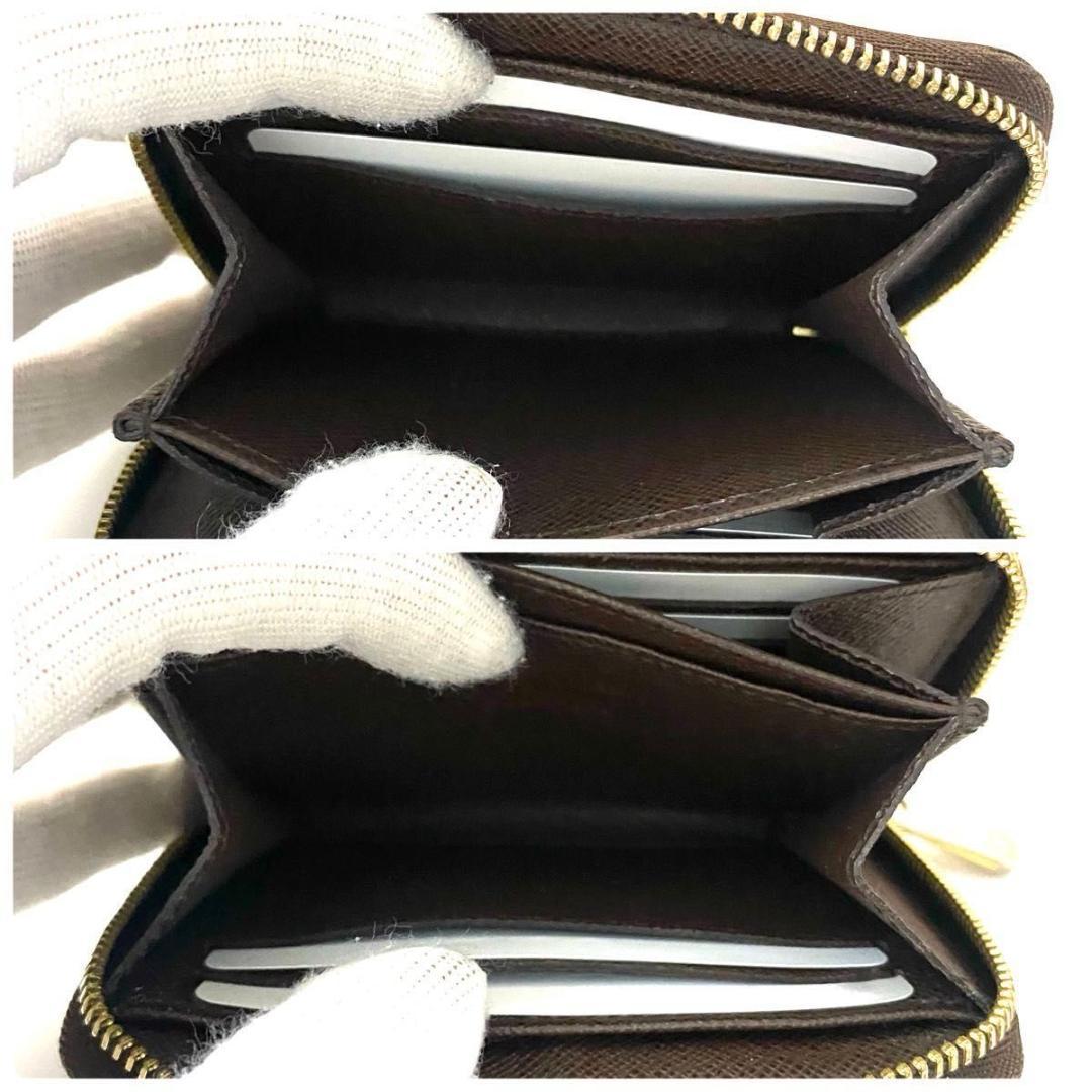 ルイ ヴィトン◎パース ラウンドファスナー ダミエ エベヌ ブラウン 茶色