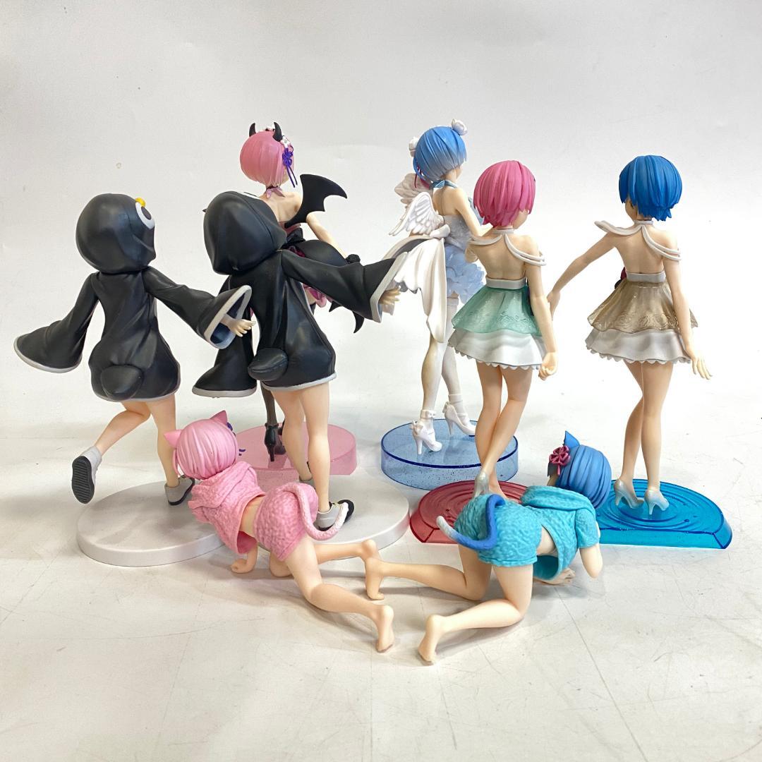 Re:ゼロから始める異世界生活レムラムフィギュア 8点セットまとめ売り中古ニメ