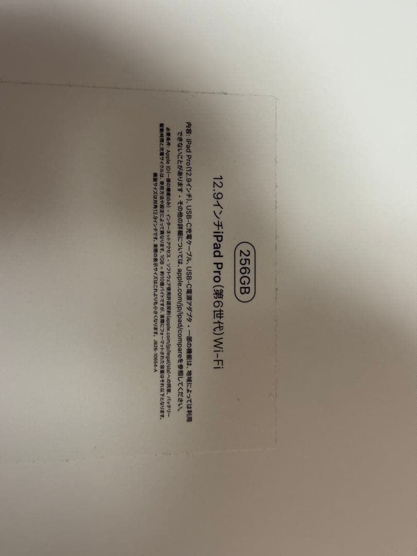 iPad Pro 12.9インチ 第6世代 256GB Wi-Fiモデル