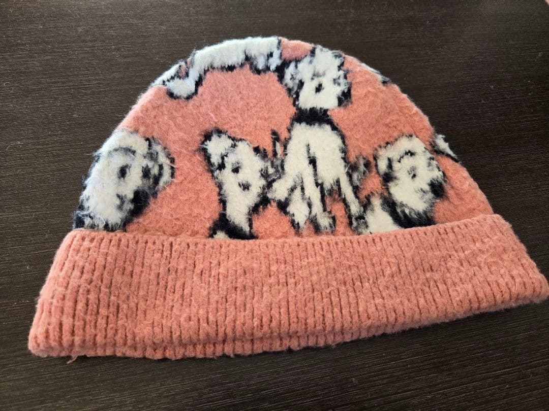 セリーヌ‪ エイミードリアン コラボ 犬柄 ニット帽 TU
