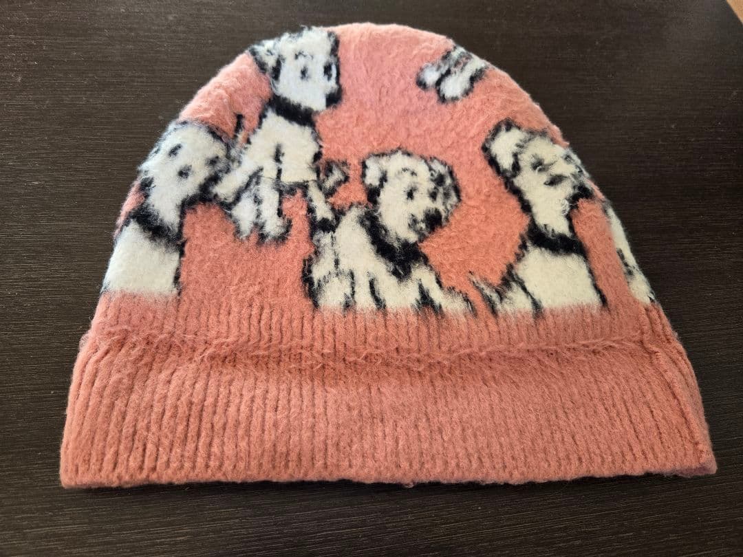 セリーヌ‪ エイミードリアン コラボ 犬柄 ニット帽 TU