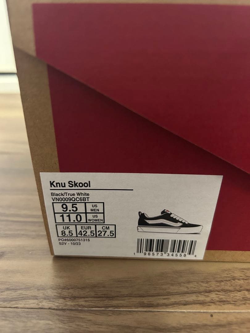 スケートボード Vans Knu Skool Black/True White 11.0