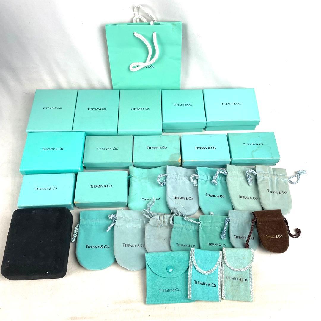 ティファニー アクセサリー ジュエリー ケース 保存袋 巾着 空箱 紙袋 29点