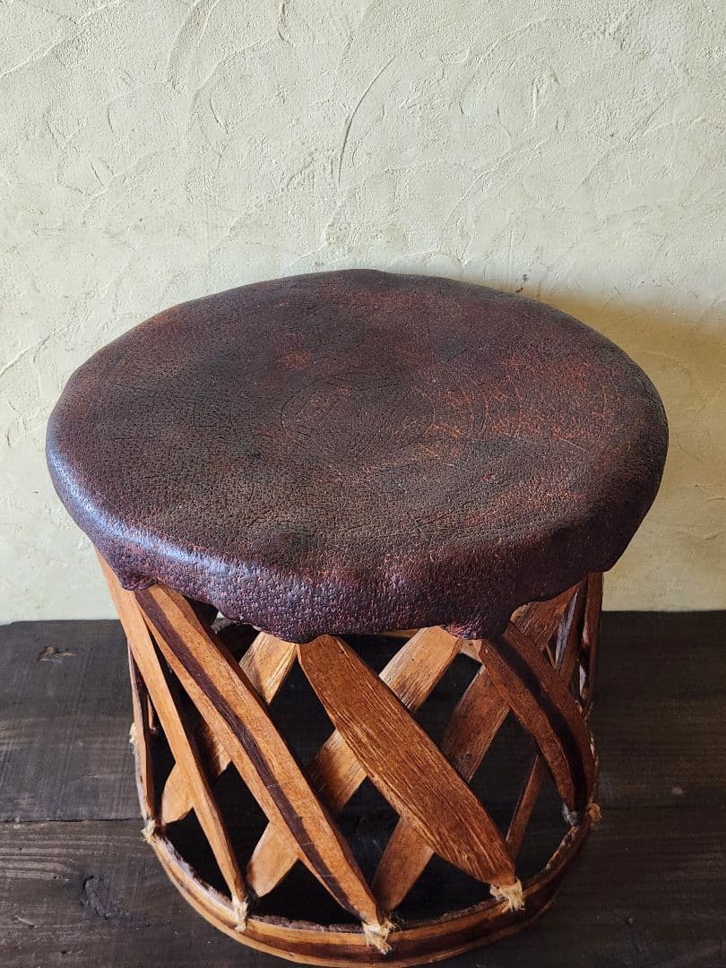 メキシコ　民藝　手仕事　エキパルスツール　ヴィンテージ