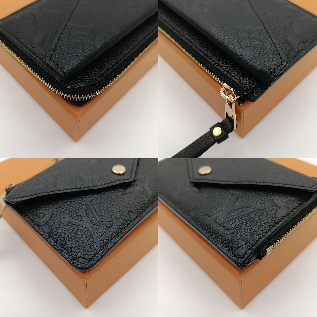 ルイヴィトン アンプラント ポルト　カルト　レクト　ヴェルソ　ケース　黒