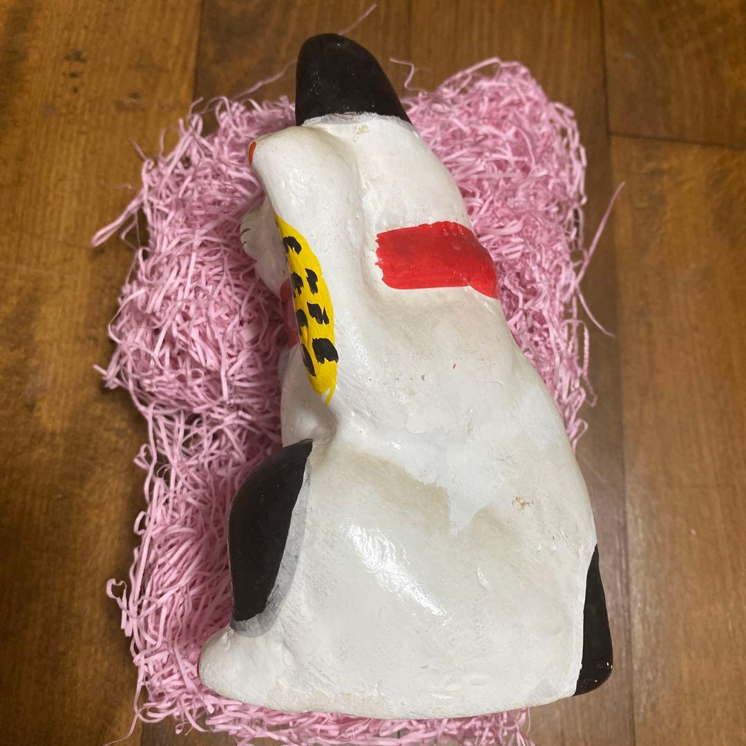 まねき猫　坊之谷土人形　亀翁作 招き猫