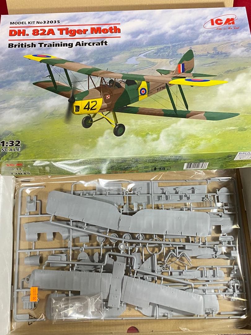 1/32 ローデンPT-17 & ICM DH.82 全2個セット+ パーツ