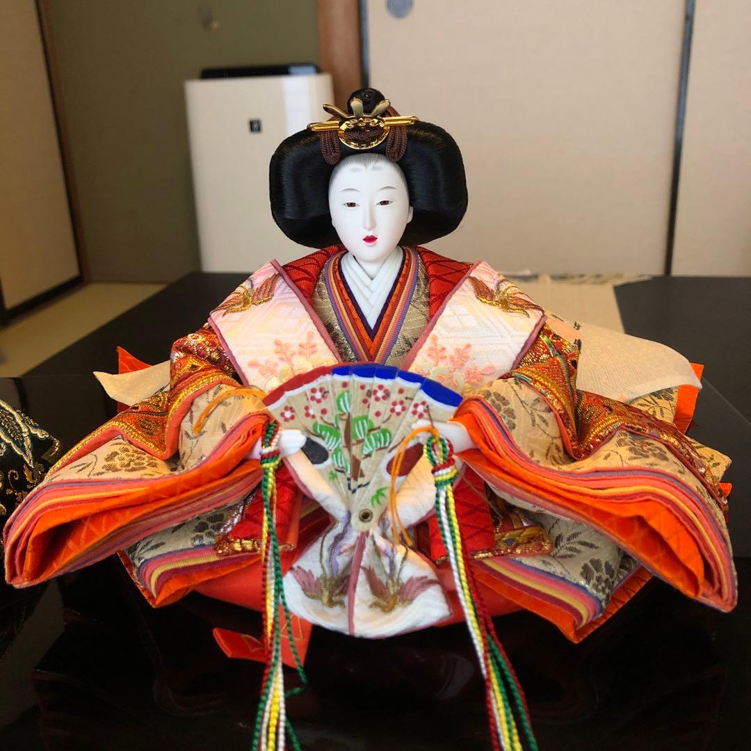 雛人形草園三五親王木胴本仕立て