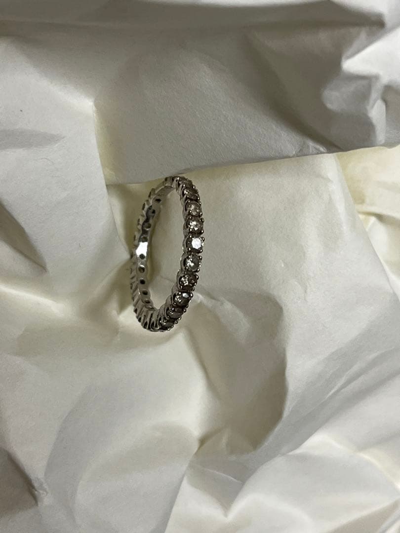 K18WG ダイヤモンド指輪