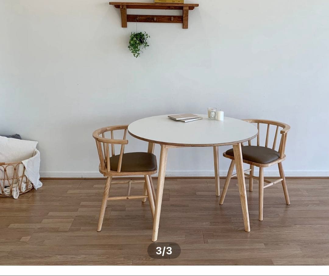 O!House PURE WHITE 円形 テーブル 100cm 未開封