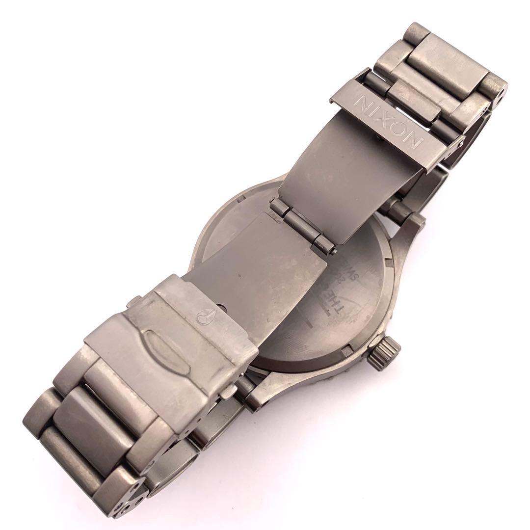 7-5386 NIXON 12I チタニウム アナログ腕時計 グレー