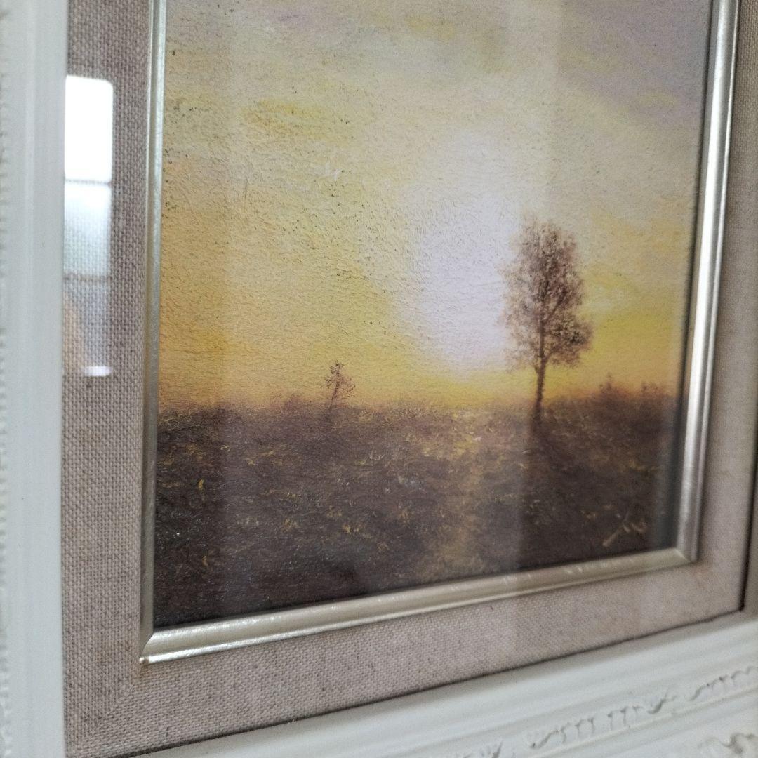 藤田高明　日に向う　2015　ミクストメディア　油彩画　心象風景　額縁付き