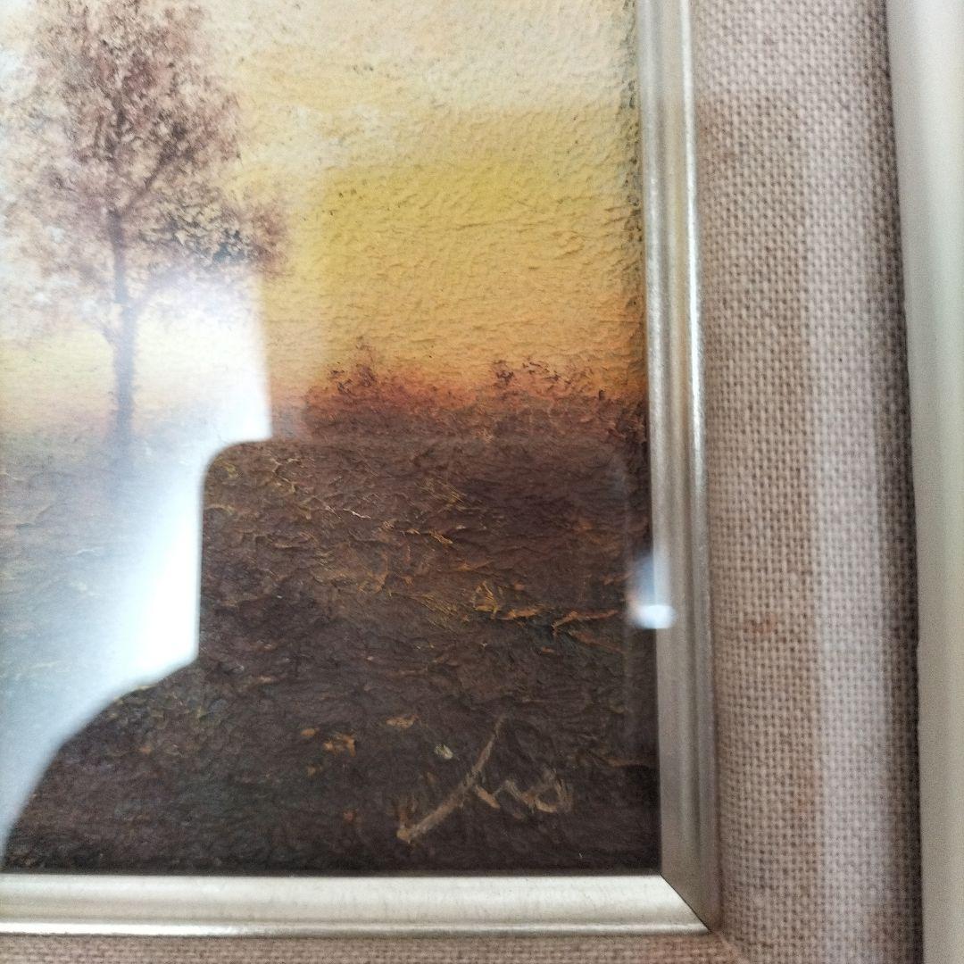 藤田高明　日に向う　2015　ミクストメディア　油彩画　心象風景　額縁付き