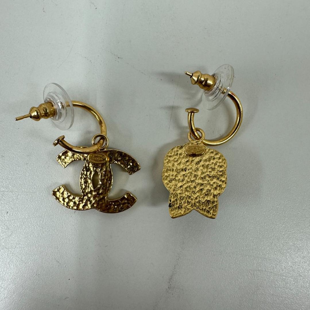 768393/CHANEL　カメリア　スリングピアス