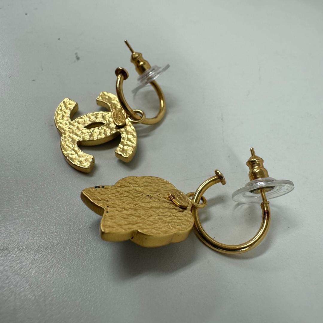 768393/CHANEL　カメリア　スリングピアス