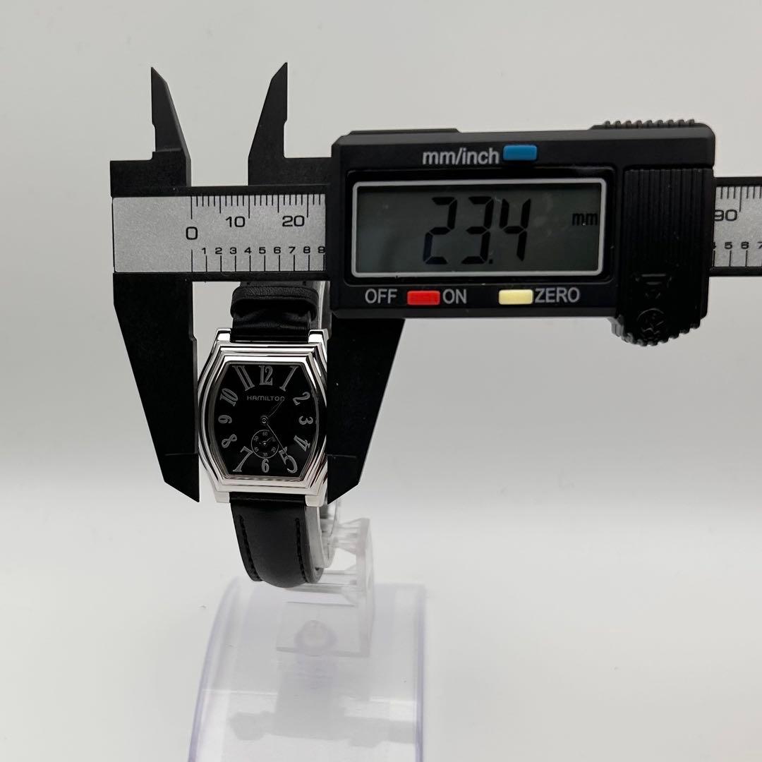 【稼働】HAMILTON ハミルトン ダッドソン ミニ スモセコ ブラック文字盤