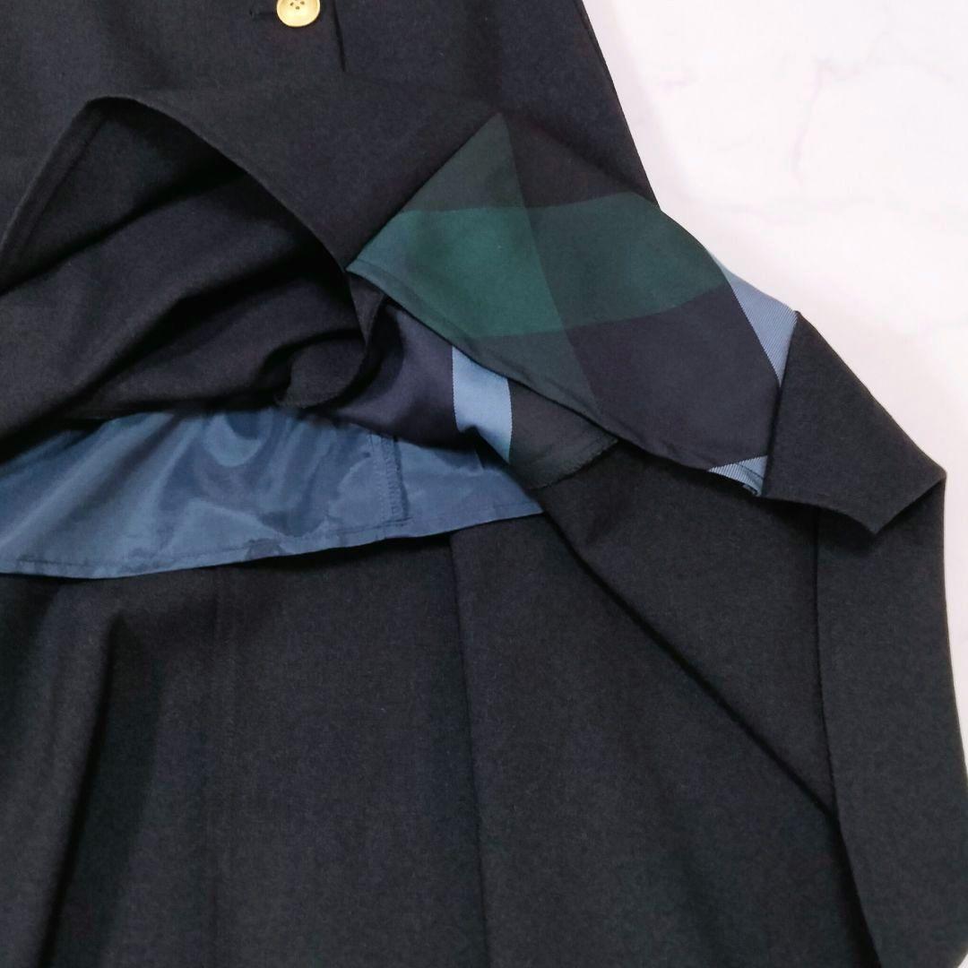 美品BLUE LABEL CRESTBRIDGEウールライクポリエステルスカート