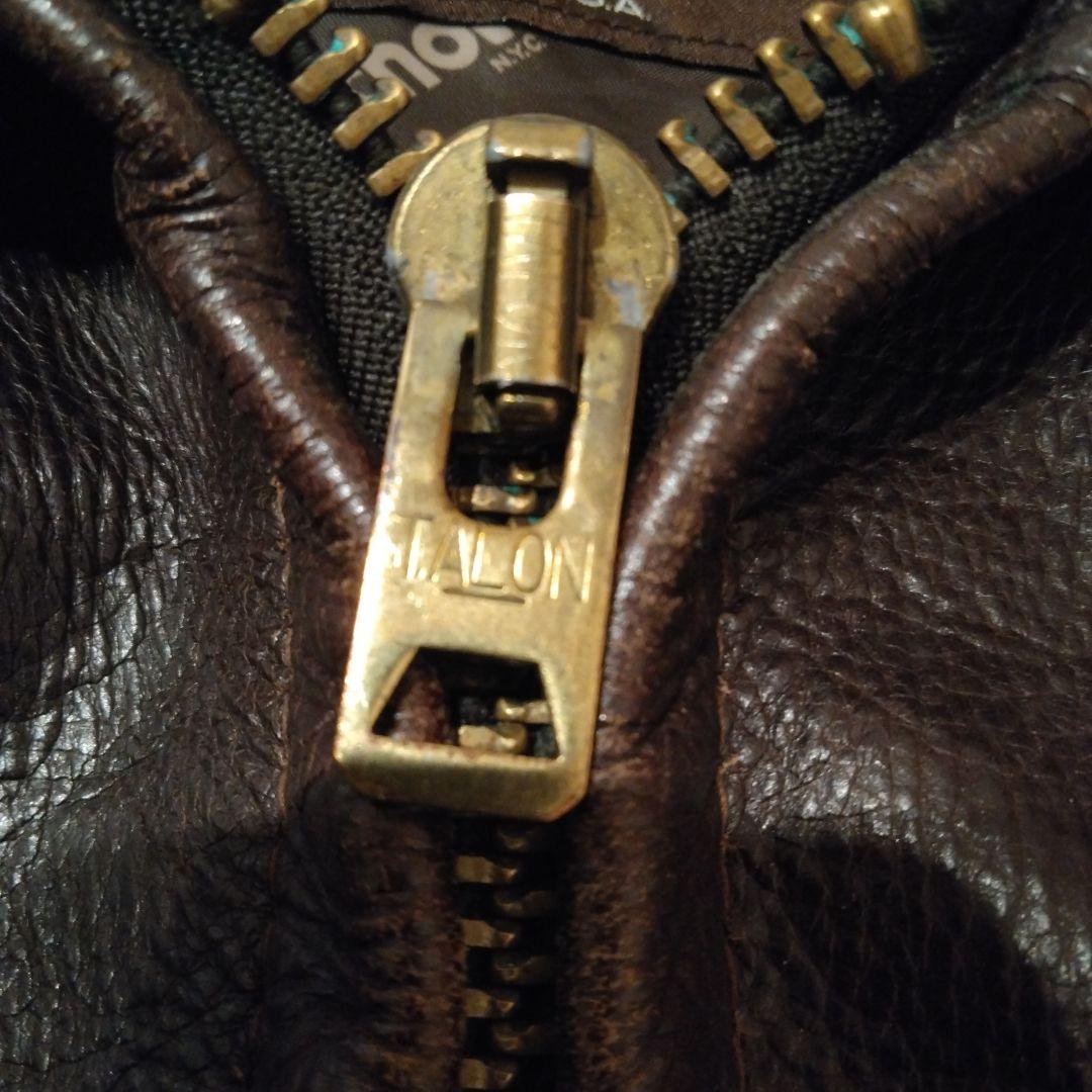 SCHOTT 659　シングルライダース　トラッカーズ　サイズ36　赤茶色系