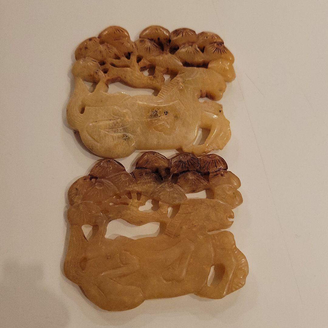 中国 玉石 3種類 6個