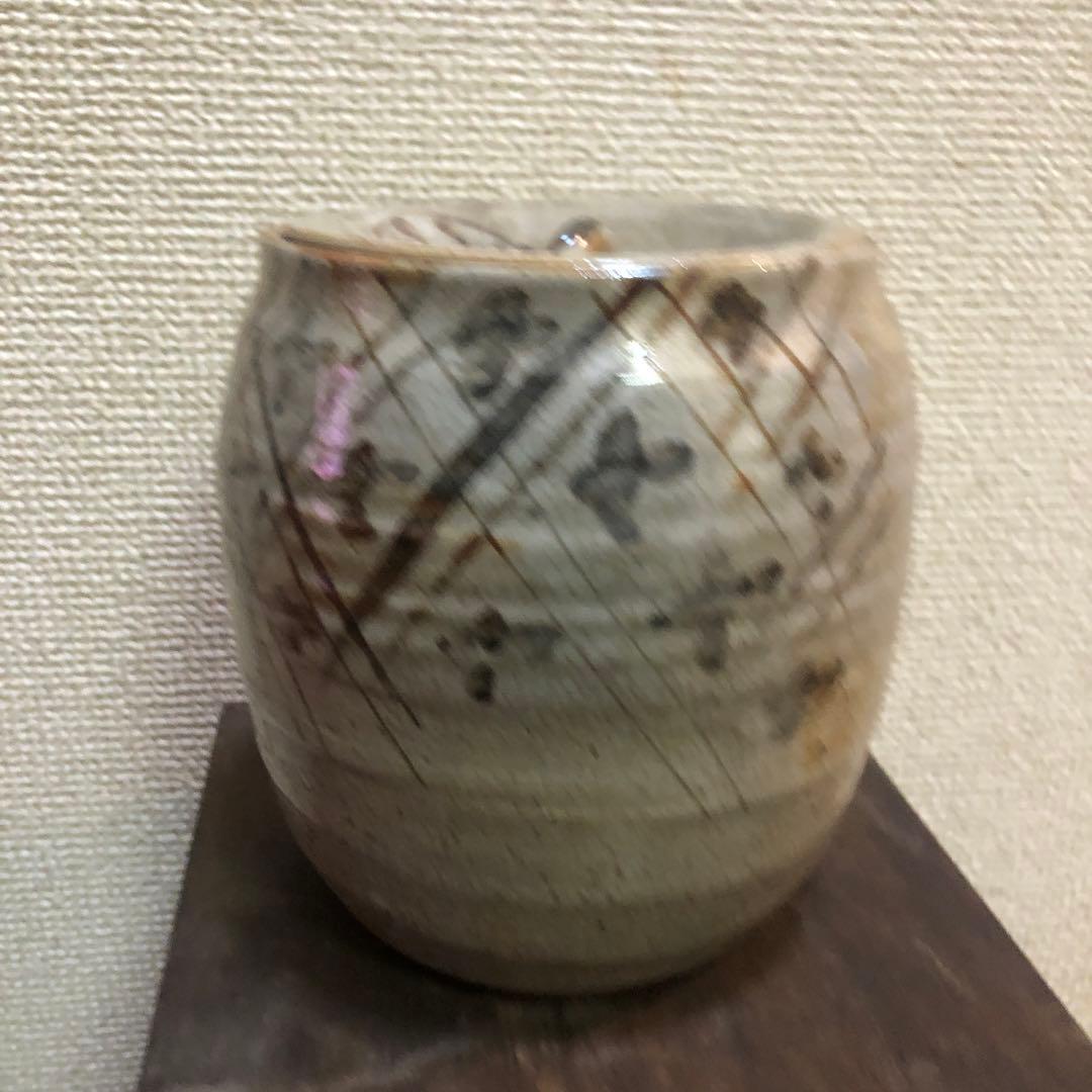 陶器の円筒形収納容器　骨董品　壺　激レアコレクション初期　骨董品　希少、限定出品