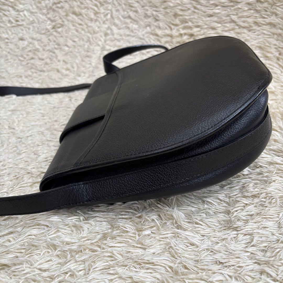 イヴサンローラン YSL ショルダーバッグ カサンドラ レザー 本革 ブラック