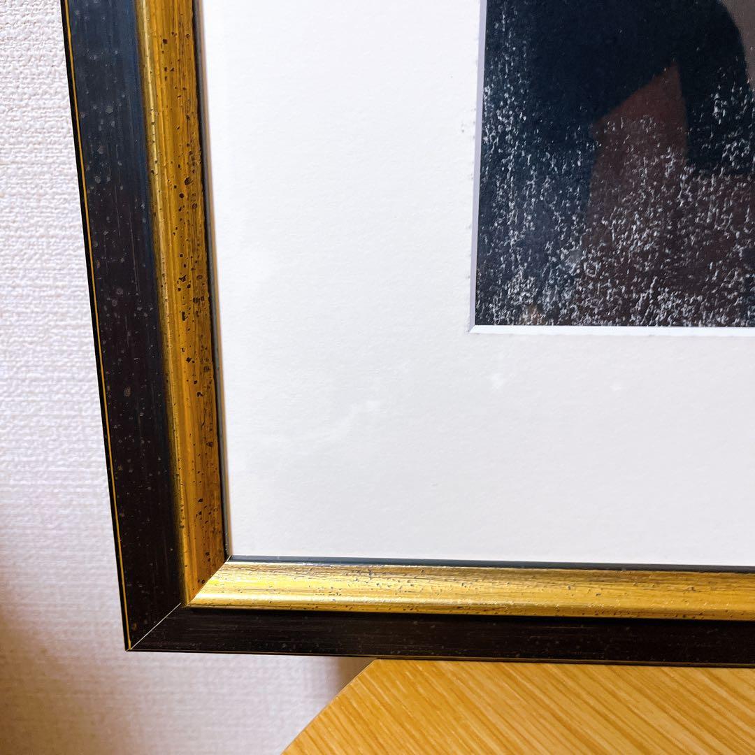 【真作】 斎藤光子　パステル画　額装　箱あり