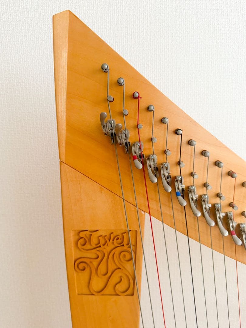 【美品】ハープ スティヴェル アイリッシュ グランド レバーハープ インテリア