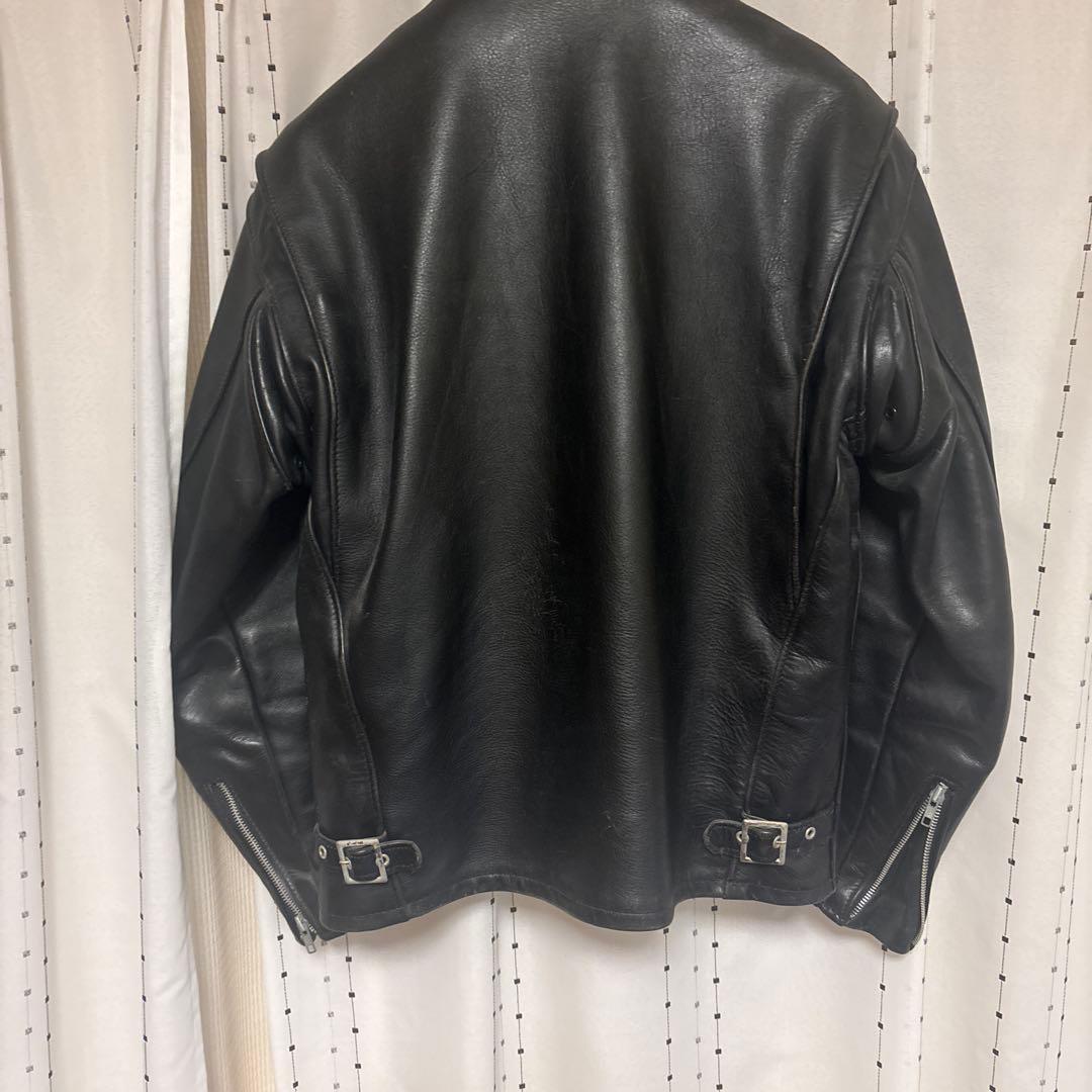 Schott ブラック シングルライダースジャケット アメリカ製