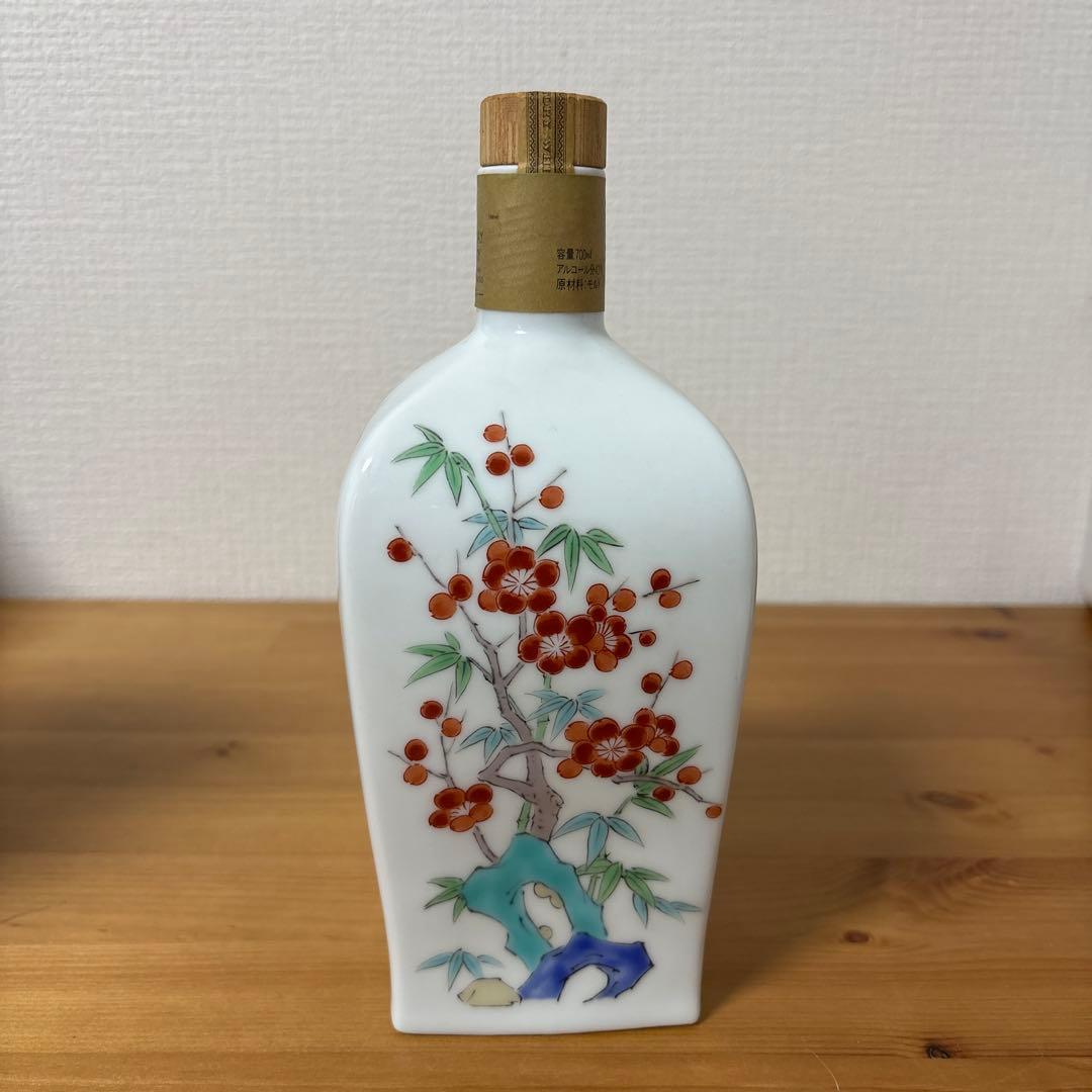 サントリーウイスキーエクセレンス 有田焼 錦菊梅竹文 陶器ボトル 特級 未開栓