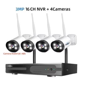 新品 カメラ 4台300万画素 Wi-Fi 監視システム カメラセット 16CH