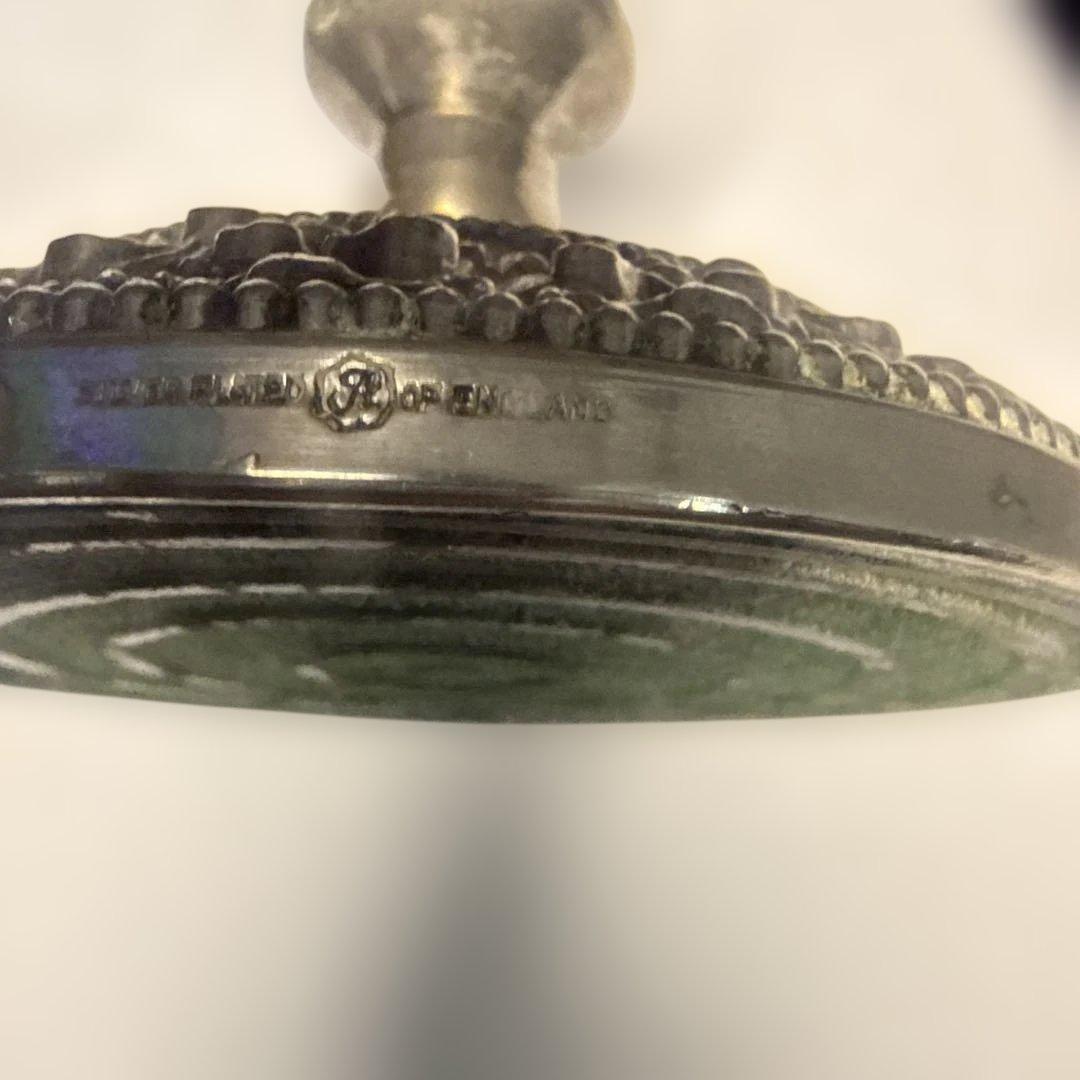 銀メッキ装飾キャンドルスタンド