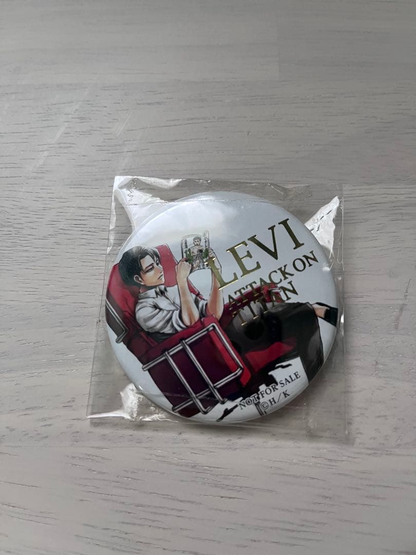 進撃の巨人　リヴァイ　缶バッジ　Anime Japan限定　特典　アニメジャパン