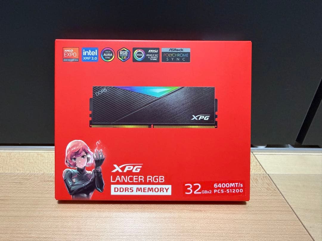 ADATA DDR5 メモリ PC5-51200 32GB 2枚組