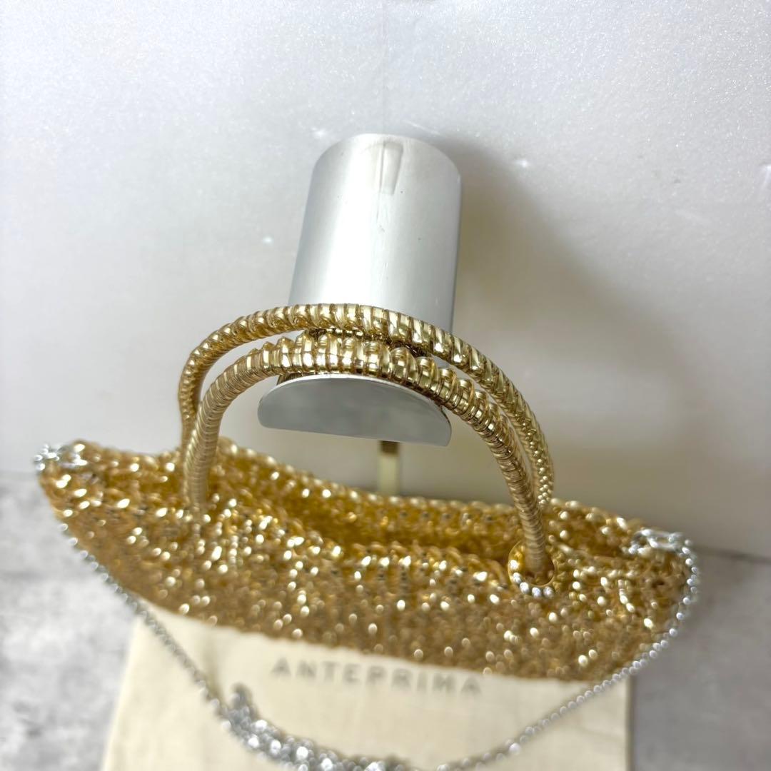 極美品✨人気色 アンテプリマ スタンダード チェーン 2way ゴールド