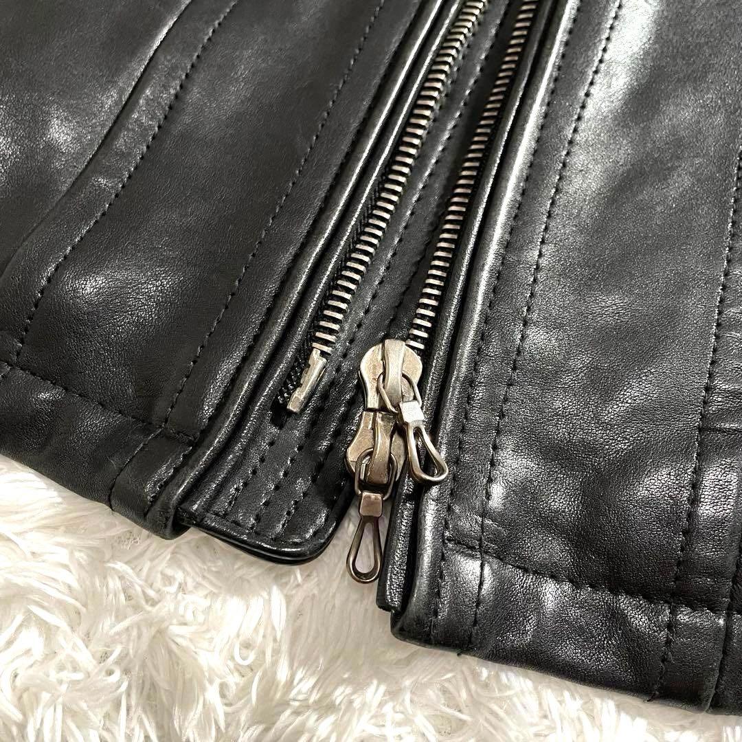 美品 ジャックローズラブメゾン シングルライダースジャケット ホースハイド 馬革