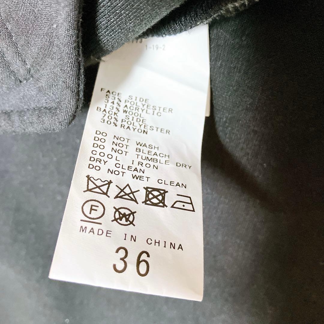 【ゆう】スピックアンドスパン Wスライバーチェックハーフコート 36 S