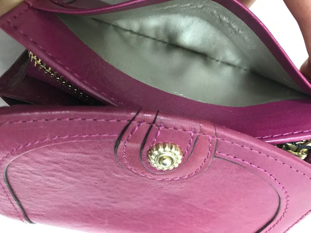 未使用ダコタDakota二つ折り財布レディースリードクラシックチェリーピンクレア