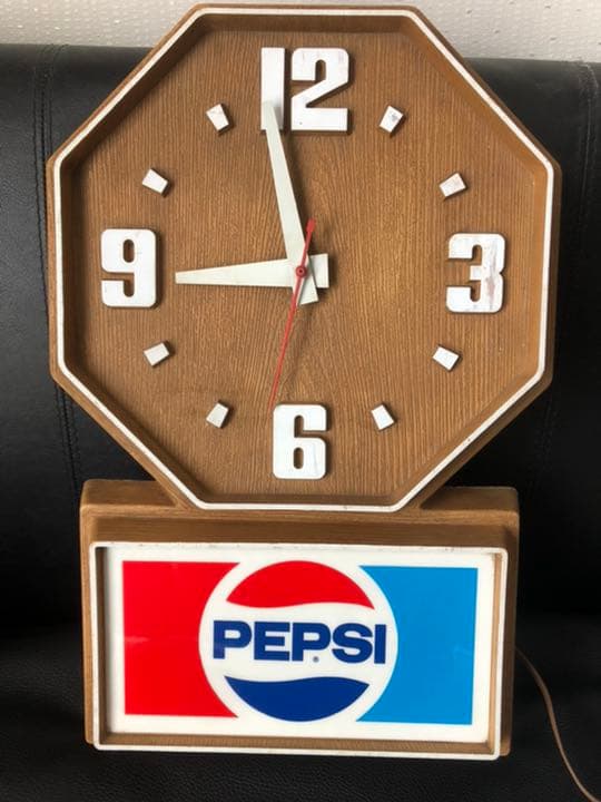 ビンテージ ★PEPSI COLA ペプシコーラ 壁掛け時計/1986年、当時物