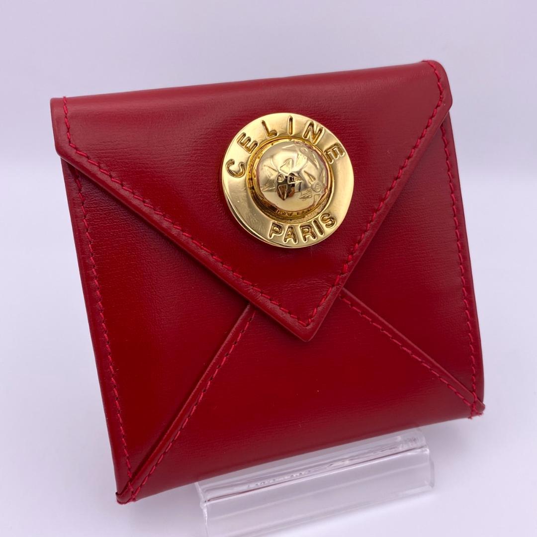 CELINE セリーヌ スターボール　ケース　小銭入れ　レッド　赤