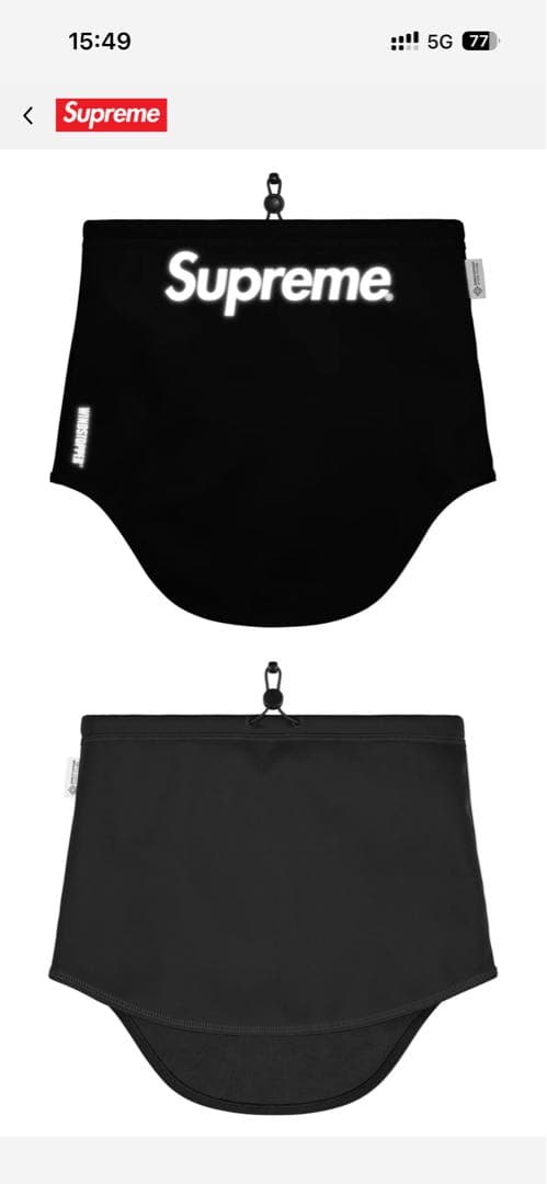 小物 Supreme 2026 Windstopper Neck Gaiter