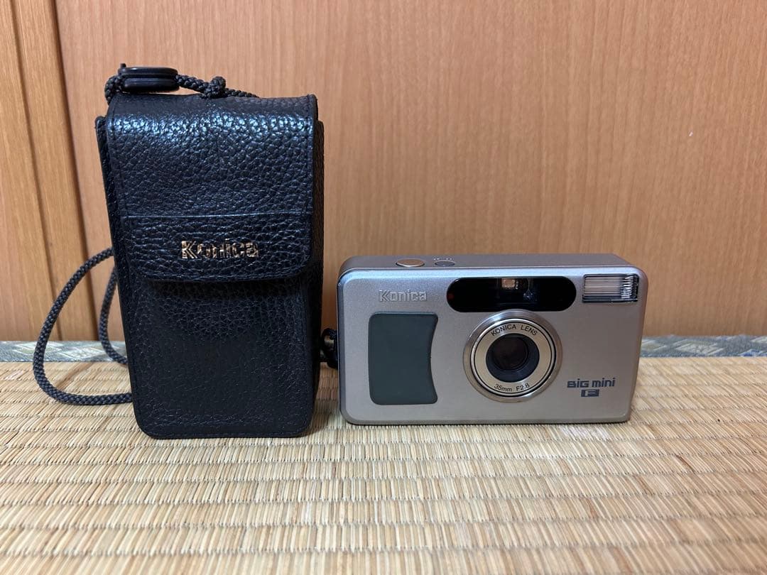 【動作確認済】Konica BiGmini Fフィルムカメラ ケース付き