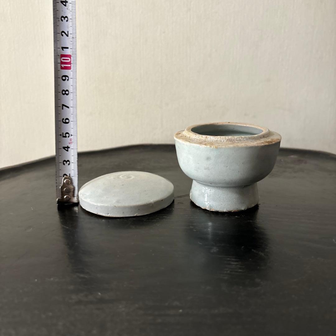 李朝白磁盒子　朝鮮古美術　合子 蓋物　古道具　アンティーク　骨董　韓国古民芸