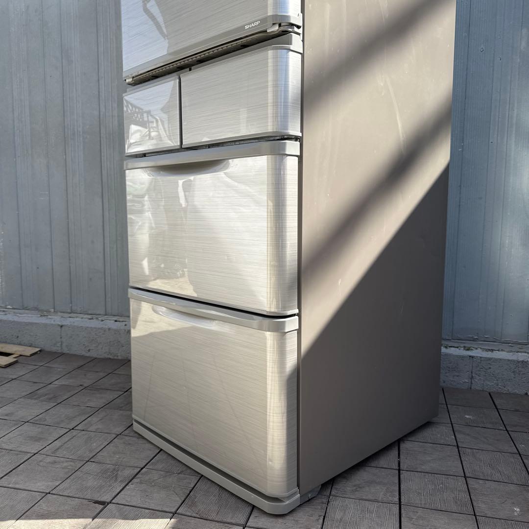 送料込 SHARP 冷蔵庫 どっちもドア プラズマクラスター搭載 412L