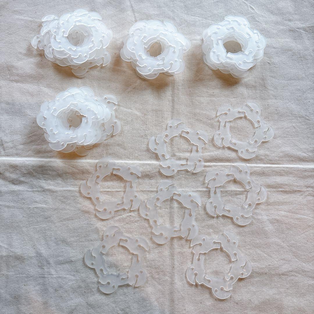 ☆　バルーンクリップ　アーチ用　フラワーバルーンクリップ　47個　風船用