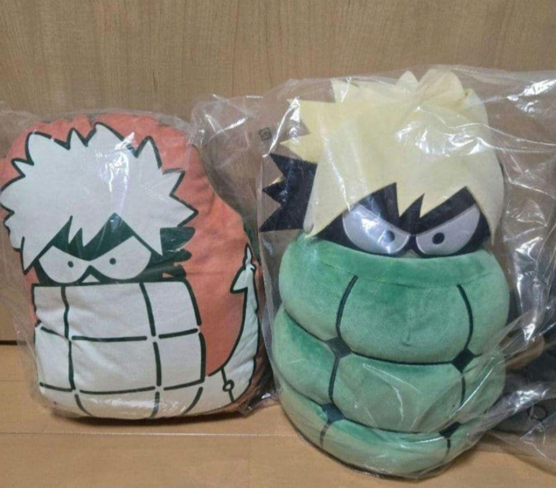 ヒロアカ原画展　爆豪勝己　だいなまもちもちぬいぐるみ、だいなまクッション