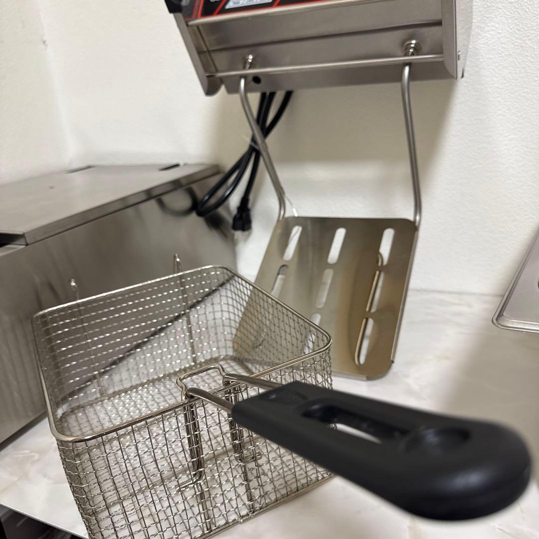 美品 卓上フライヤー 業務用 家庭用 6Ｌ大容量 ステンレス 電気フライヤー